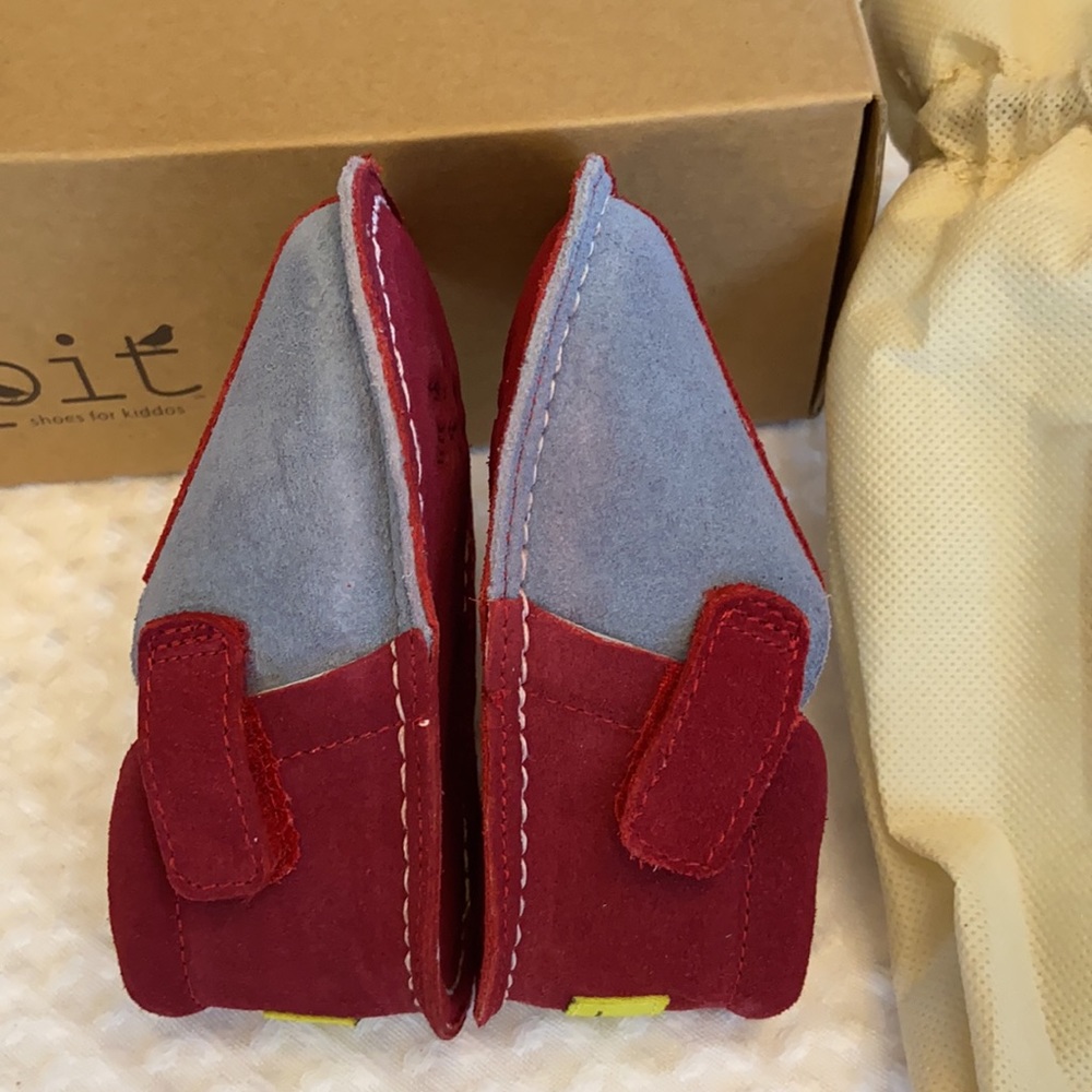 NEW! Pipit “STRIPE” Baby Toddler First Shoes Sky - Picture 7 of 14